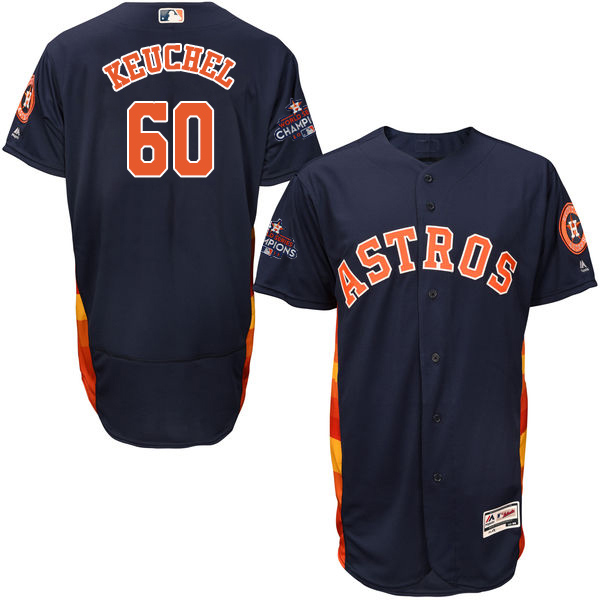 Astros #60 Dallas Keuchel Navy Blue Flexbase Authentic Collection World Series Champions Stitched MLB Jersey
